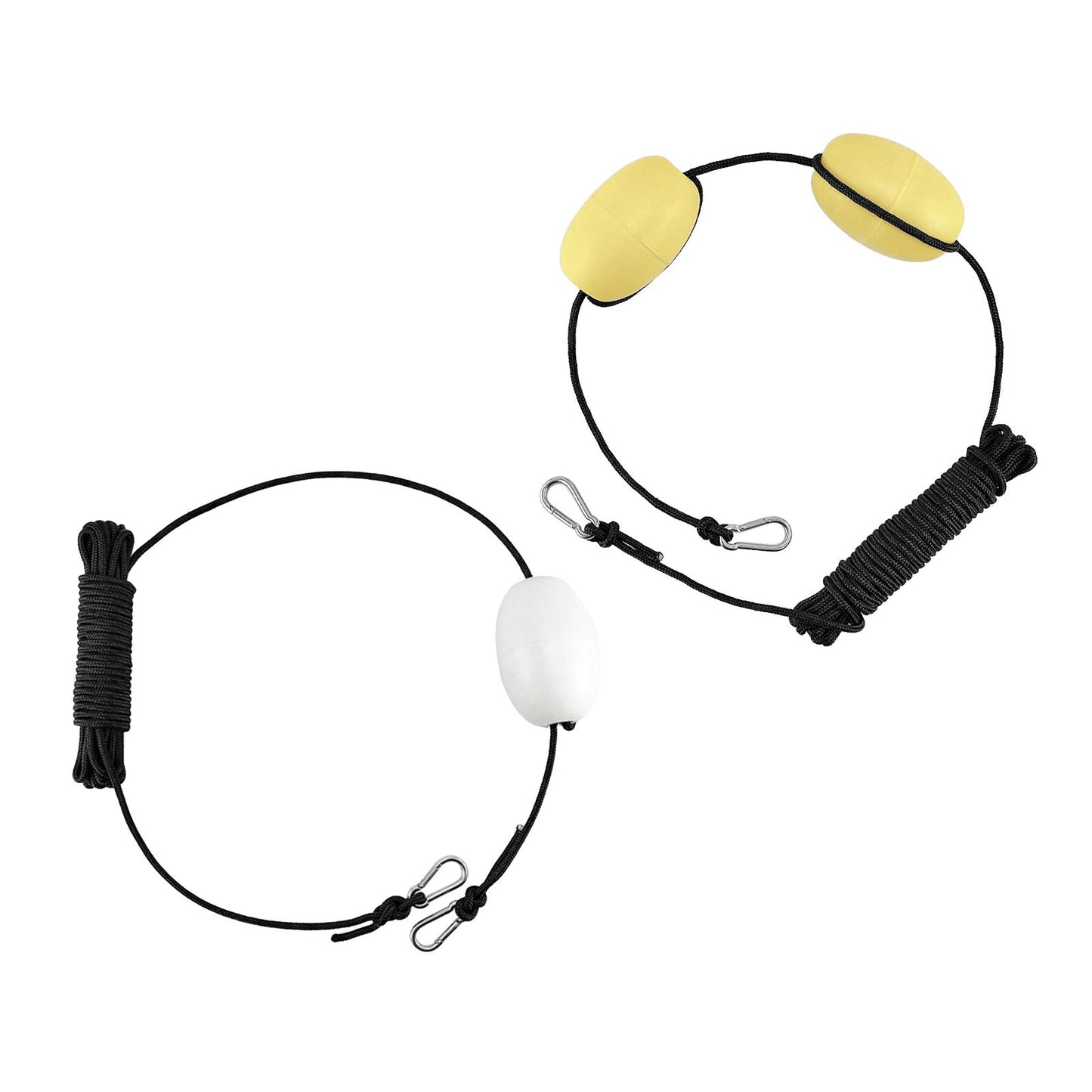 Nylon Tow Rope Buoy Anchor Steel Clips Boat Kayak Anchor Tow Rope White