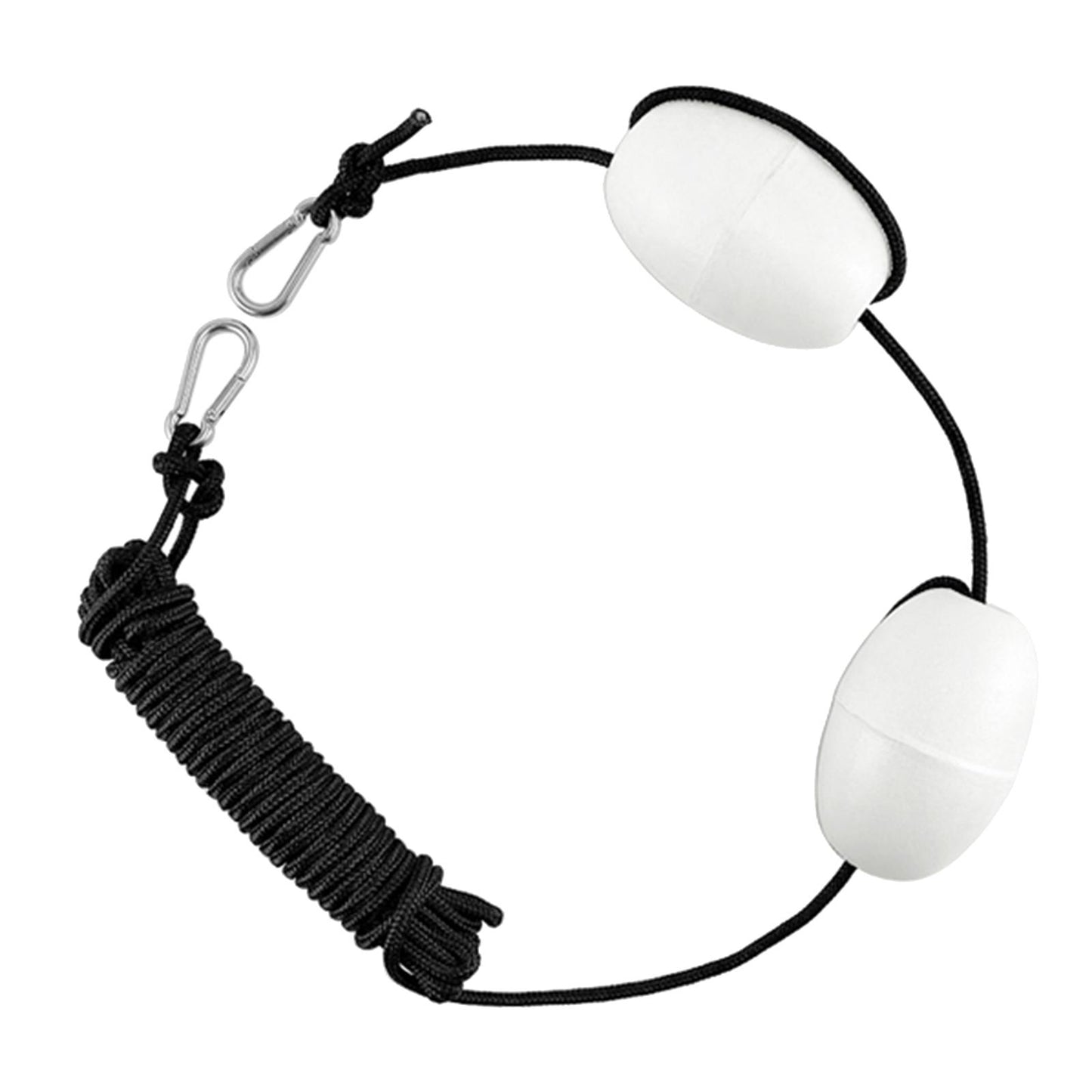 Nylon Tow Rope Buoy Anchor Steel Clips Boat Kayak Anchor Tow Rope White