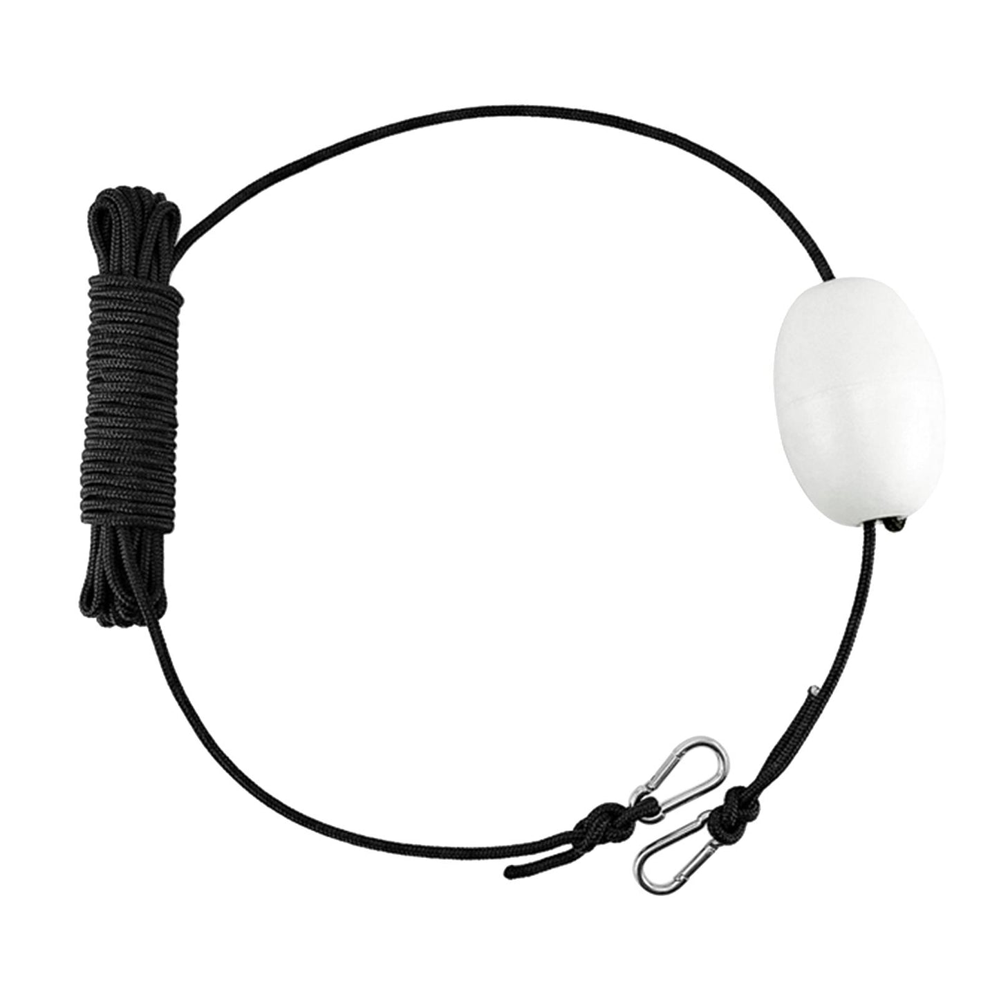 Nylon Tow Rope Buoy Anchor Steel Clips Boat Kayak Anchor Tow Rope White