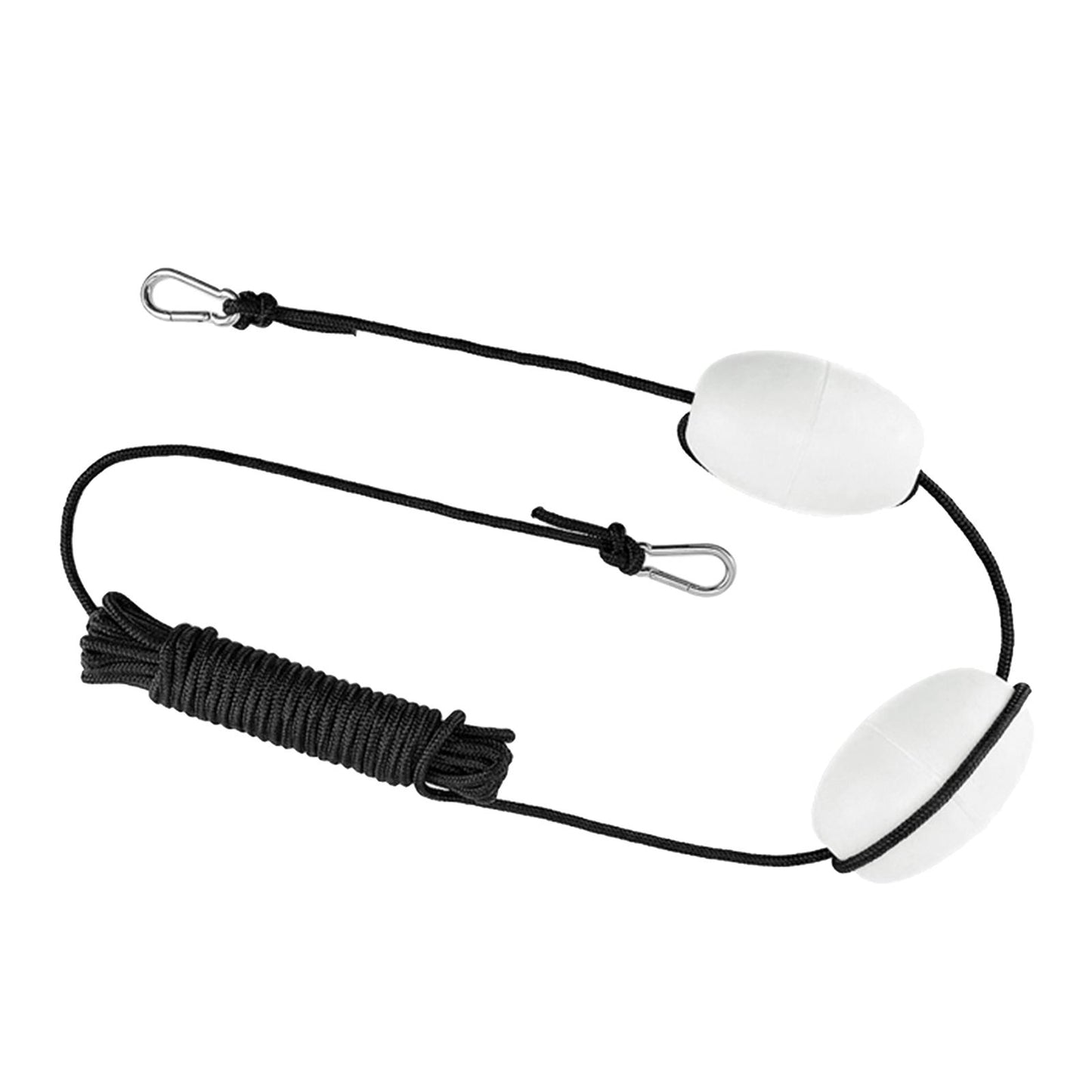Nylon Tow Rope Buoy Anchor Steel Clips Boat Kayak Anchor Tow Rope White