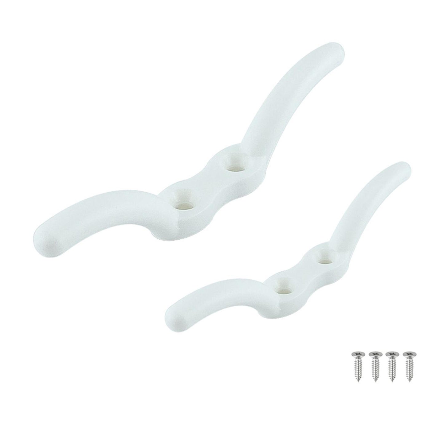 Marine Rope Cleat Hook with Mounting Screws Boat Mooring Accessories 113mm