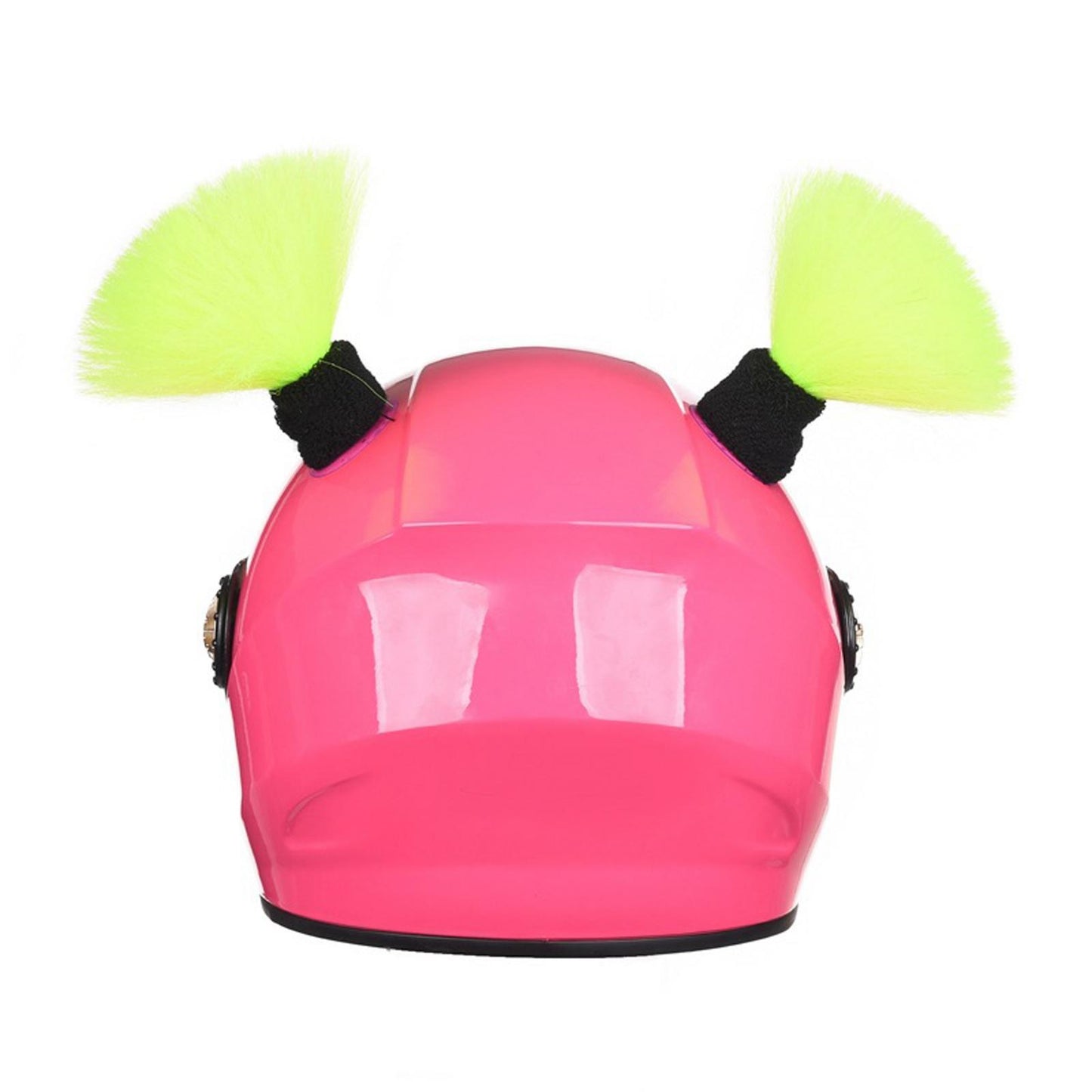 Bicycle Ski Helmet Pigtails Braids for Motorcycle Used fluorescent green