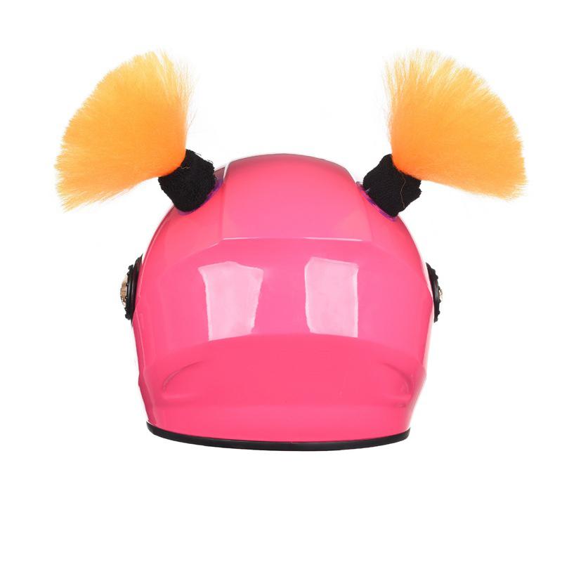 Bicycle Ski Helmet Pigtails Braids for Motorcycle Used orange