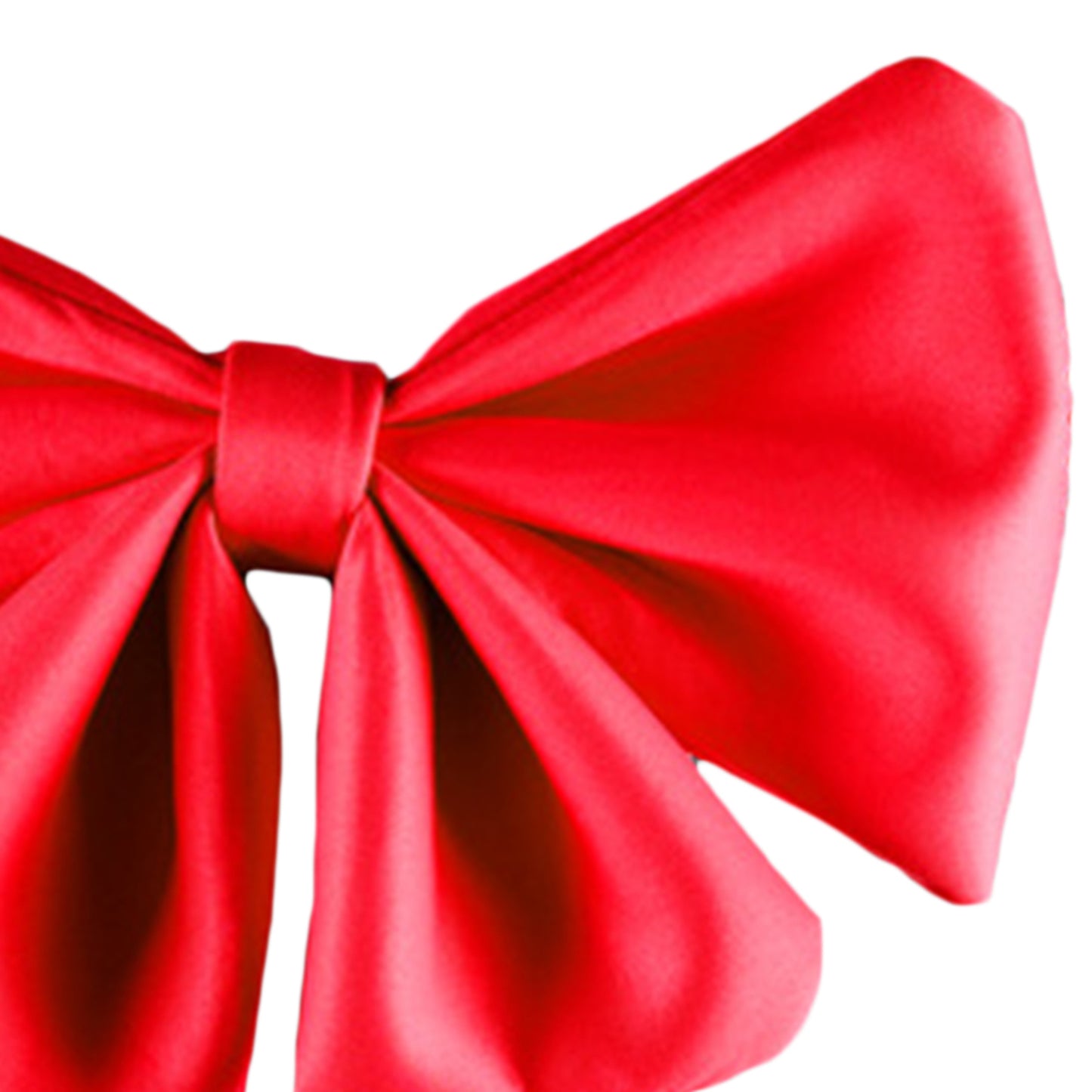 Motorcycle Helmet Butterfly Knot  Helmet  Decor Accessory  25cm Red