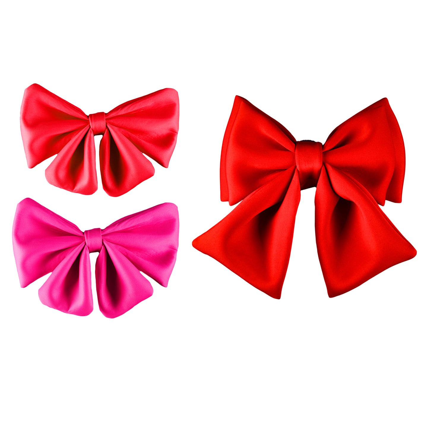 Motorcycle Helmet Butterfly Knot  Helmet  Decor Accessory  25cm Red