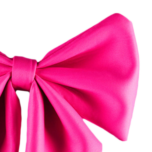 Motorcycle Helmet Butterfly Knot  Helmet  Decor Accessory  25cm Pink