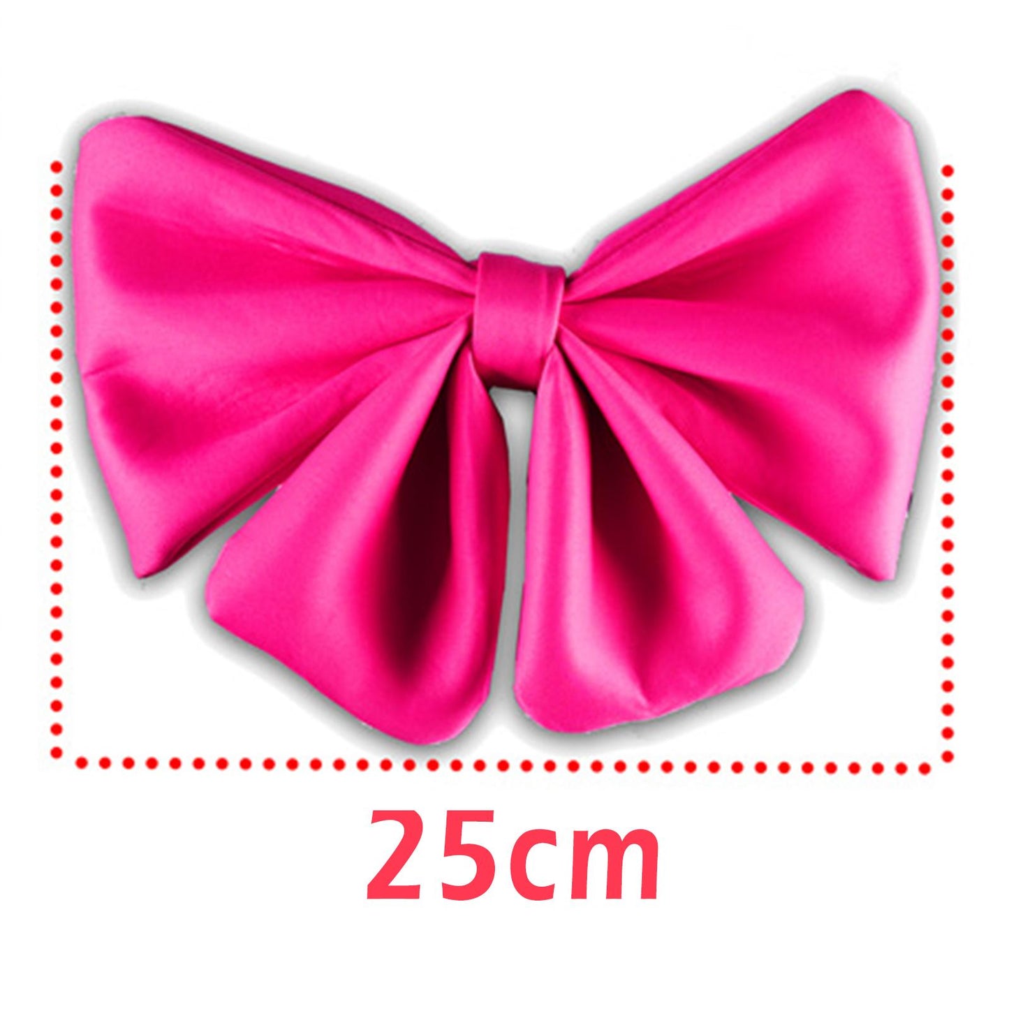 Motorcycle Helmet Butterfly Knot  Helmet  Decor Accessory  25cm Pink