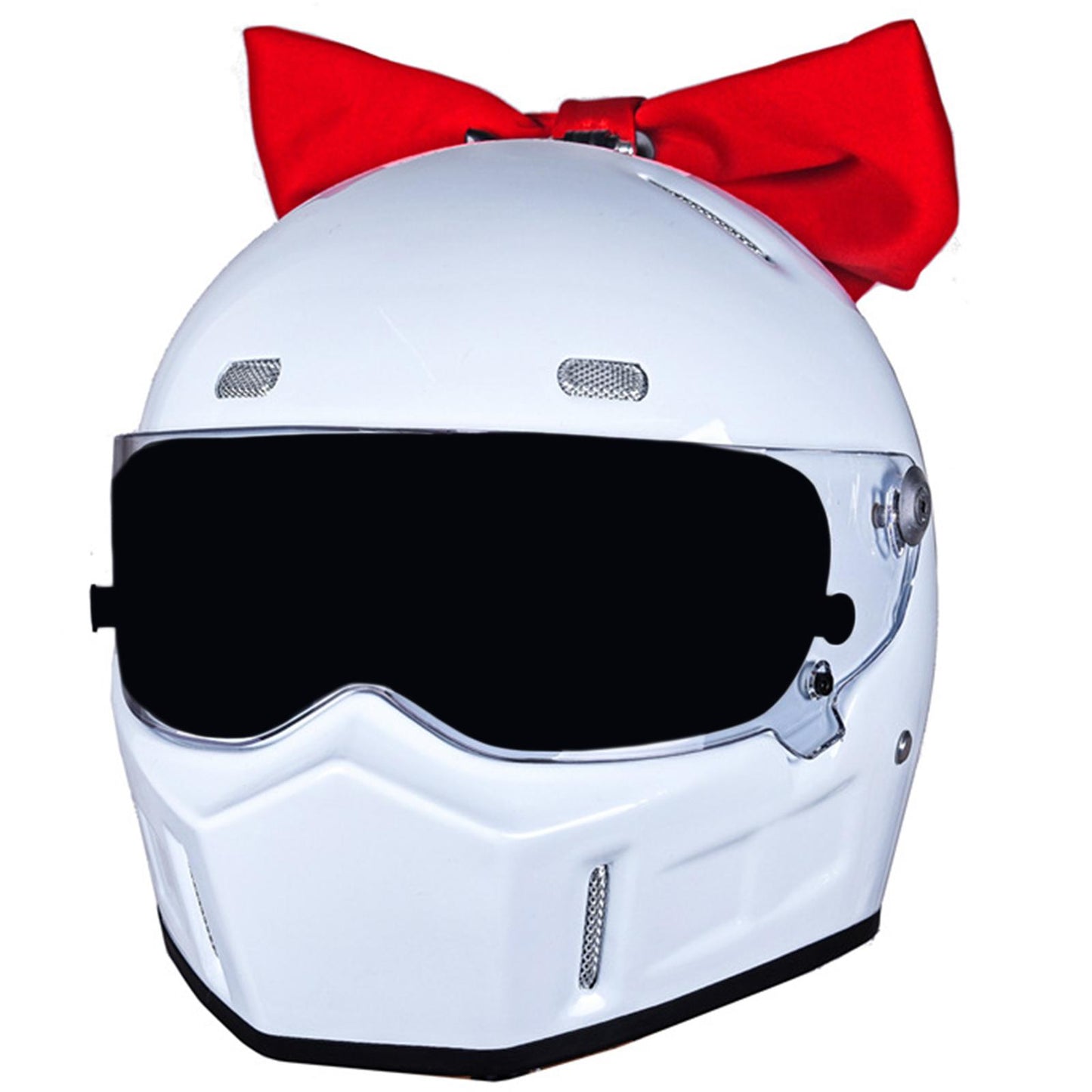 Motorcycle Helmet Butterfly Knot  Helmet  Decor Accessory  25cm Pink