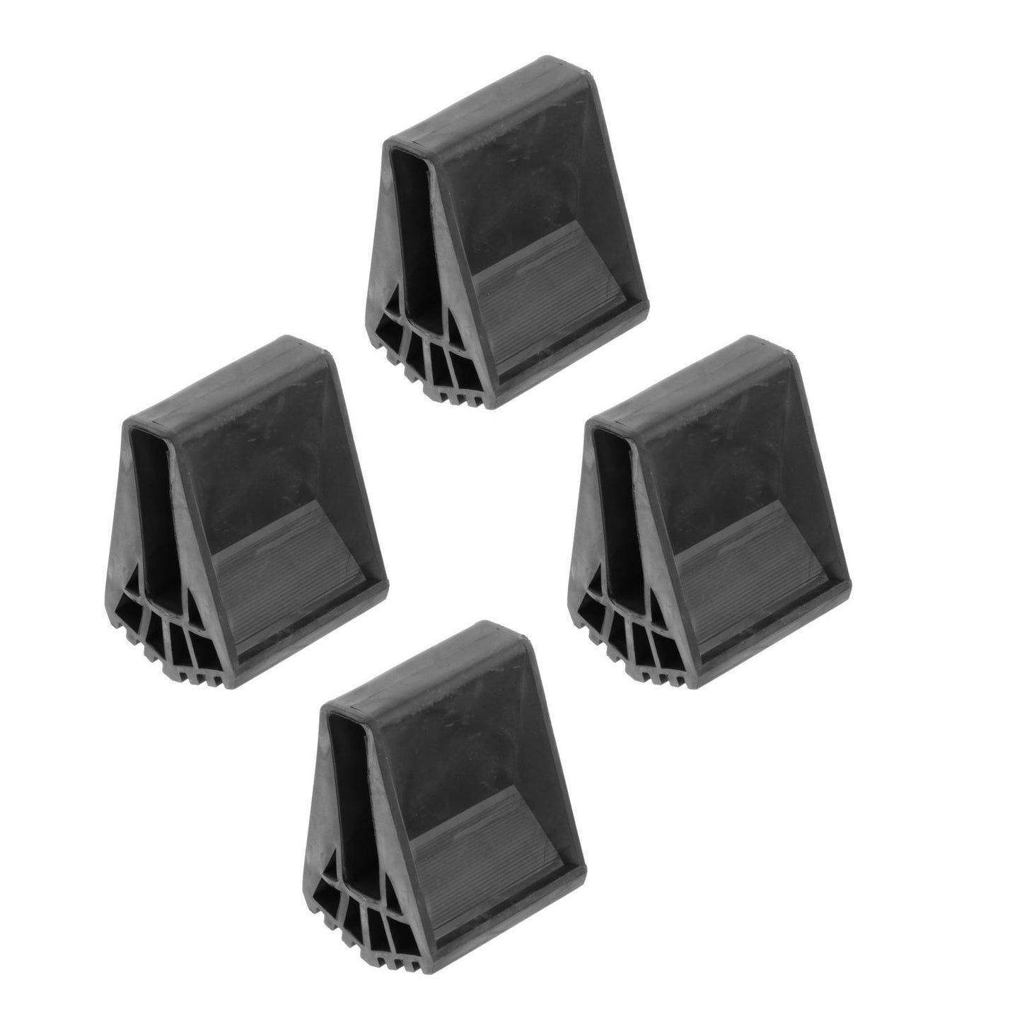 Set of 4 Ladder Feet Covers Protector Trapezoid Pads Cushion Caps Stool Leg
