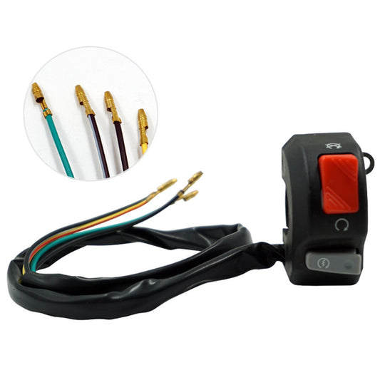 Universal Motorcycle Switch ON OFF Handlebar Button for Scooter Snowmobiles
