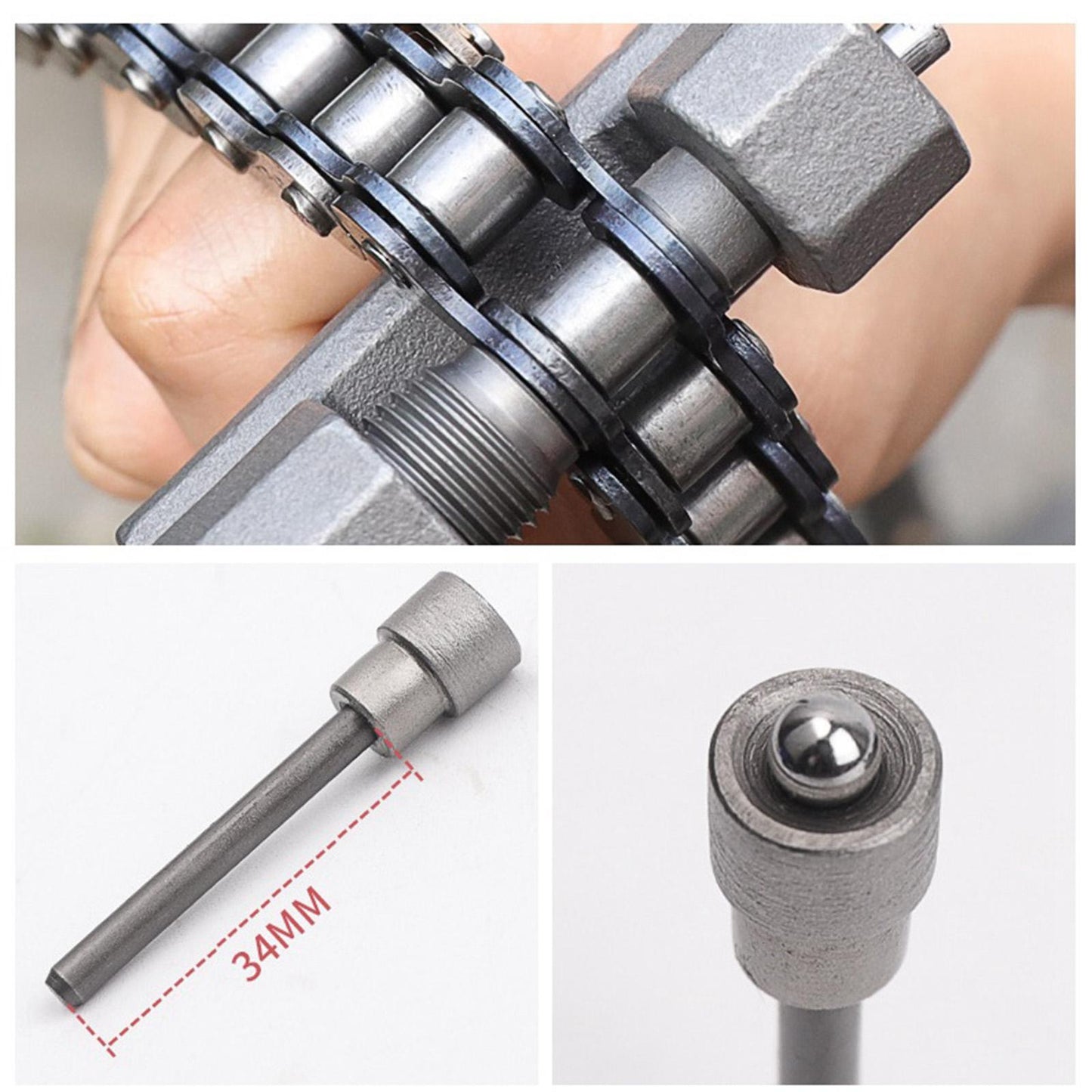 Chain Breaker Splitter Tool Pin Remover Riveting 420 428 530 Chain Breaker
