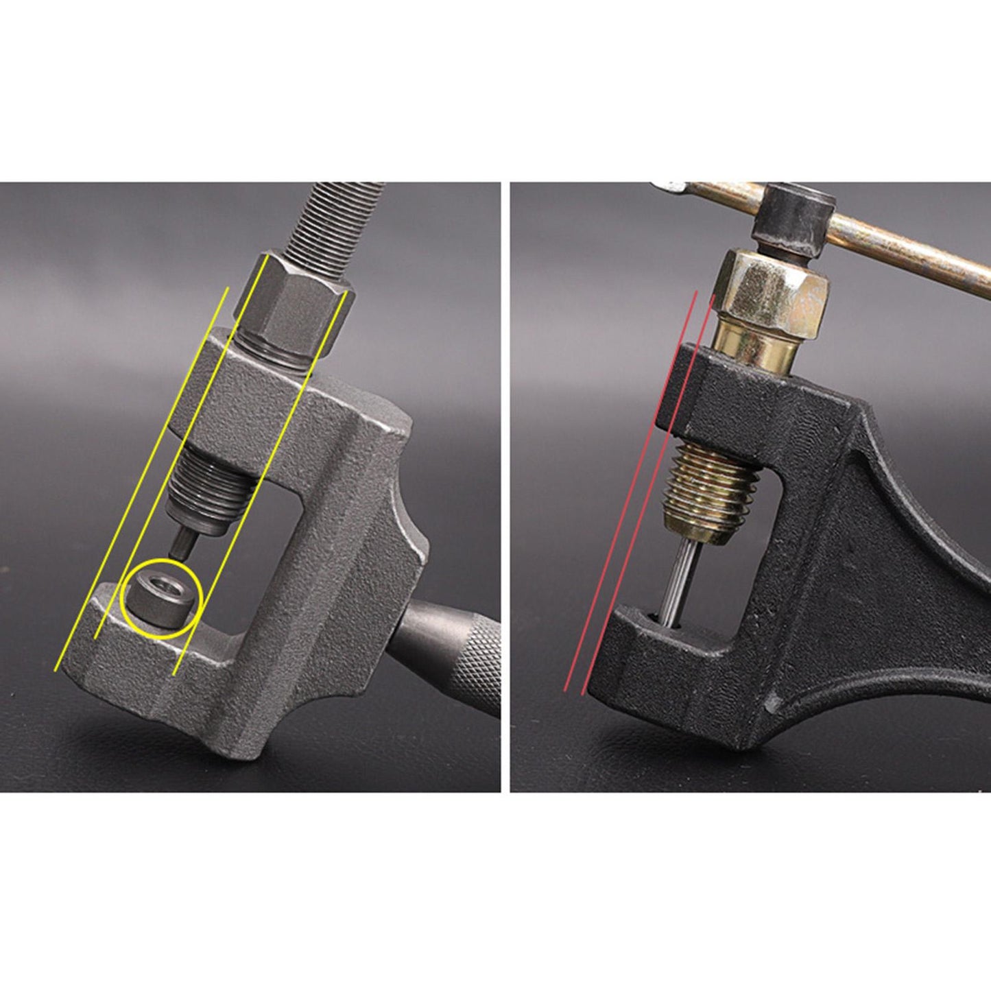 Chain Breaker Splitter Tool Pin Remover Riveting 420 428 530 Chain Breaker