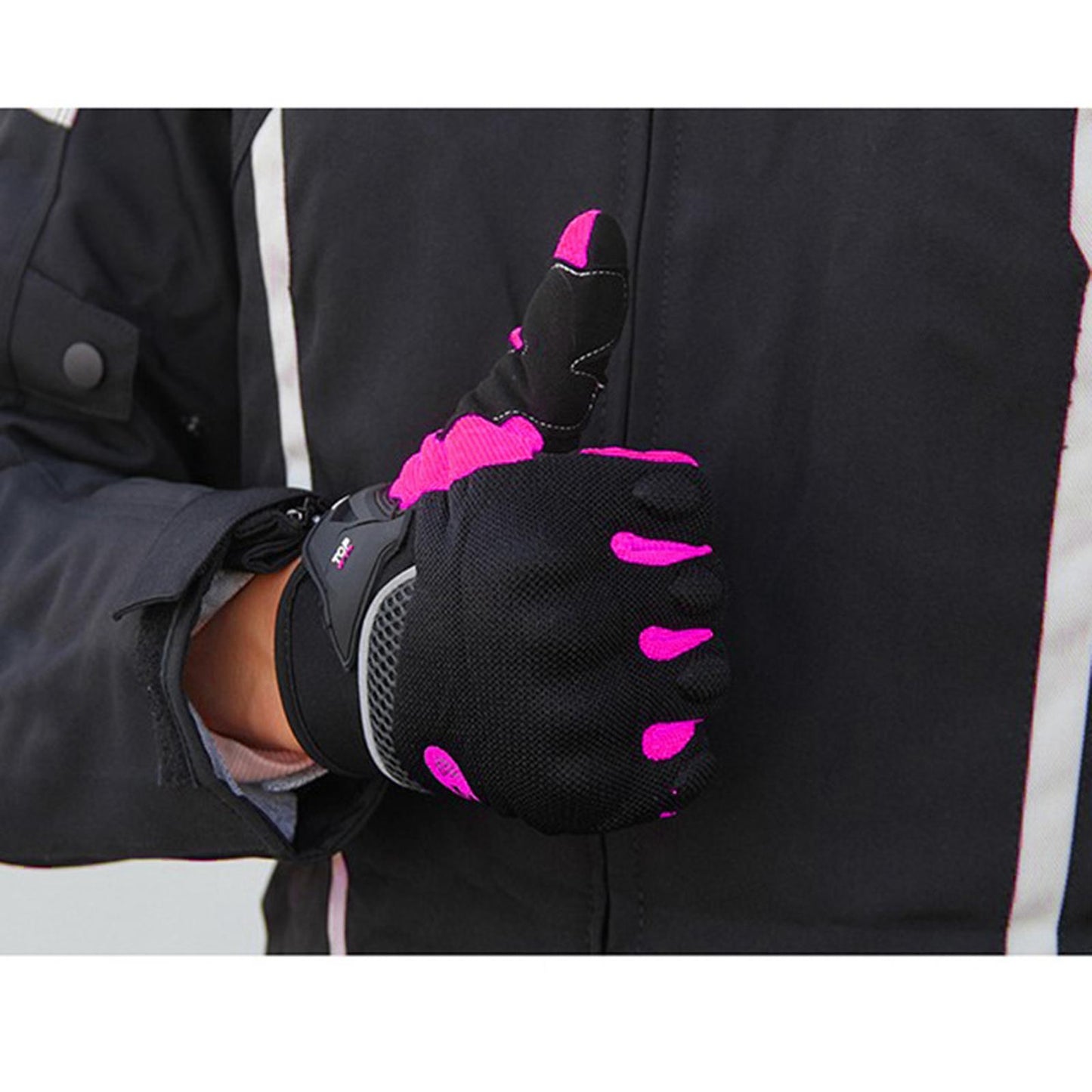Touchscreen Motorbike Motorcycle Short Summer Gloves Protection Purple 2XL