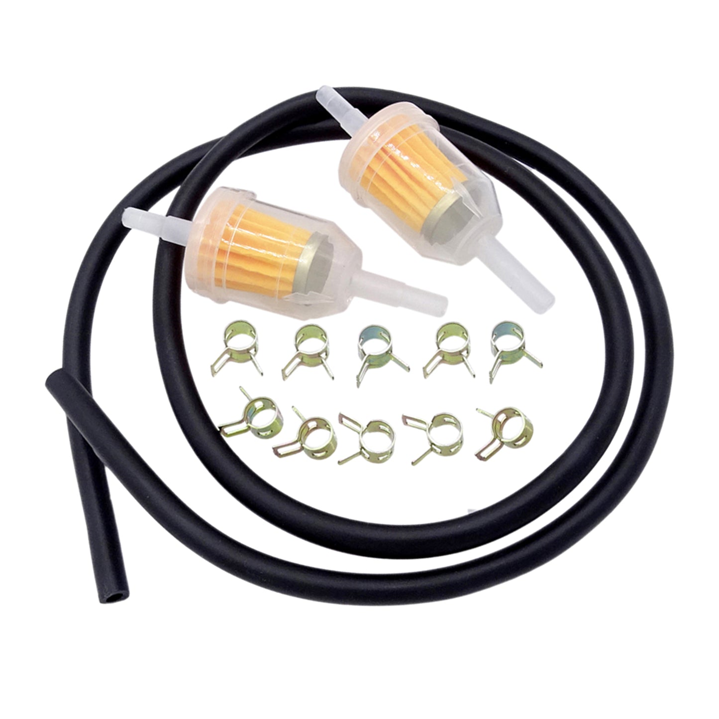 Scooter Motorcycle Fuel Line Filter 6-8MM 1/4 Pipe Set Professional"
