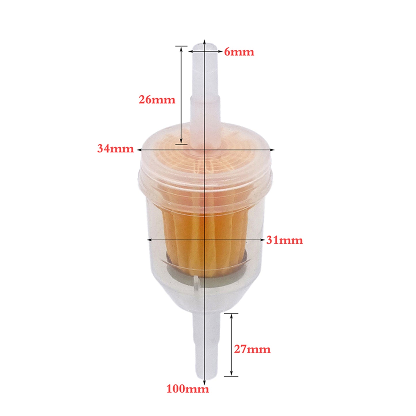 Scooter Motorcycle Fuel Line Filter 6-8MM 1/4 Pipe Set Professional"