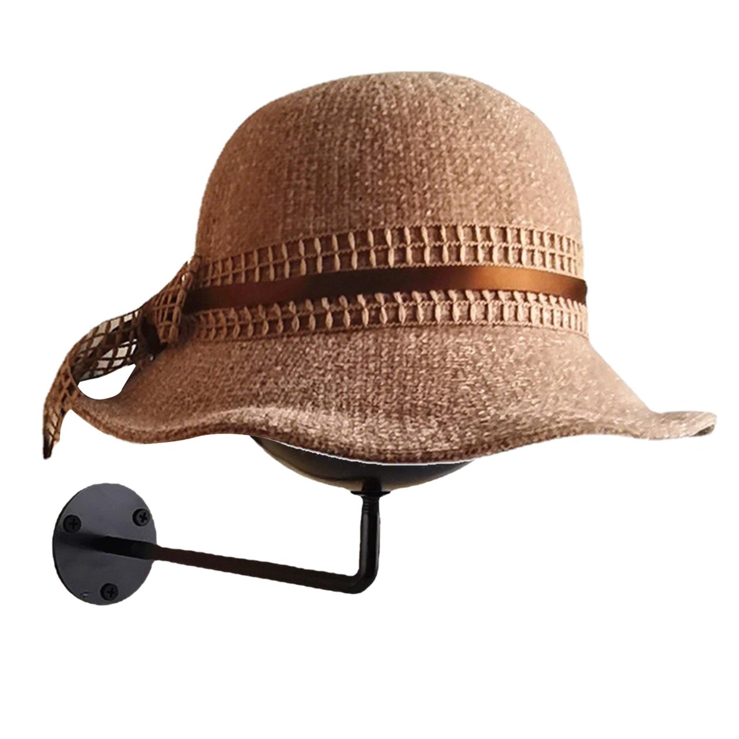 Wall Mounted Helmet Holder Hook Rack Jacket Hats Storage Display Hanger