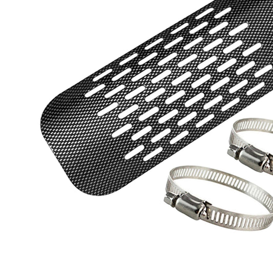 Exhaust Muffler Pipe Heat Shield Cover Guard Protector 2-7cm Clamp ring
