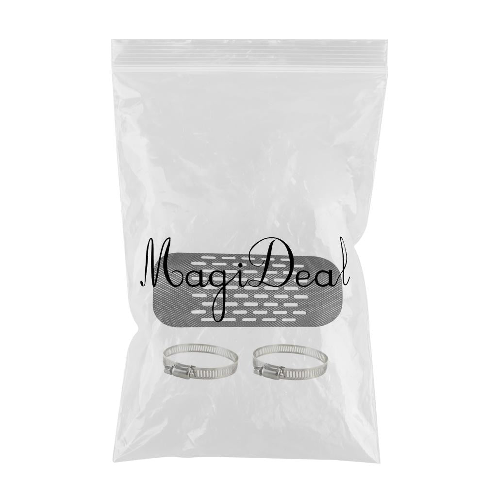Exhaust Muffler Pipe Heat Shield Cover Guard Protector 2-7cm Clamp ring
