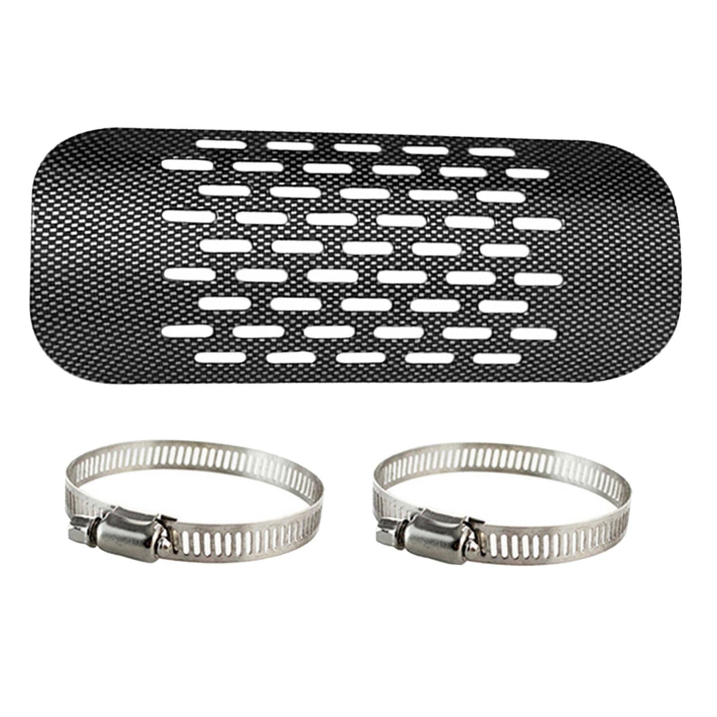 Exhaust Muffler Pipe Heat Shield Cover Guard Protector 2-7cm Clamp ring