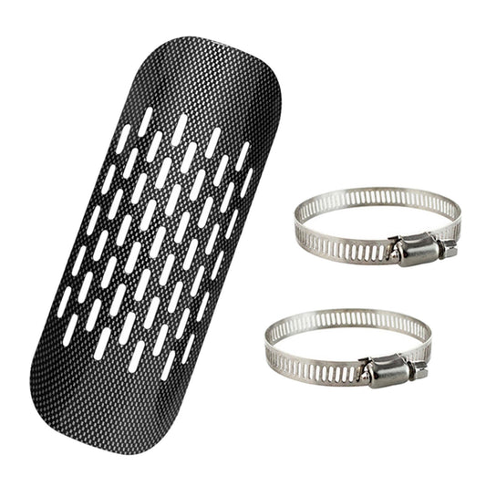 Exhaust Muffler Pipe Heat Shield Cover Guard Protector 7-10cm Clamp ring