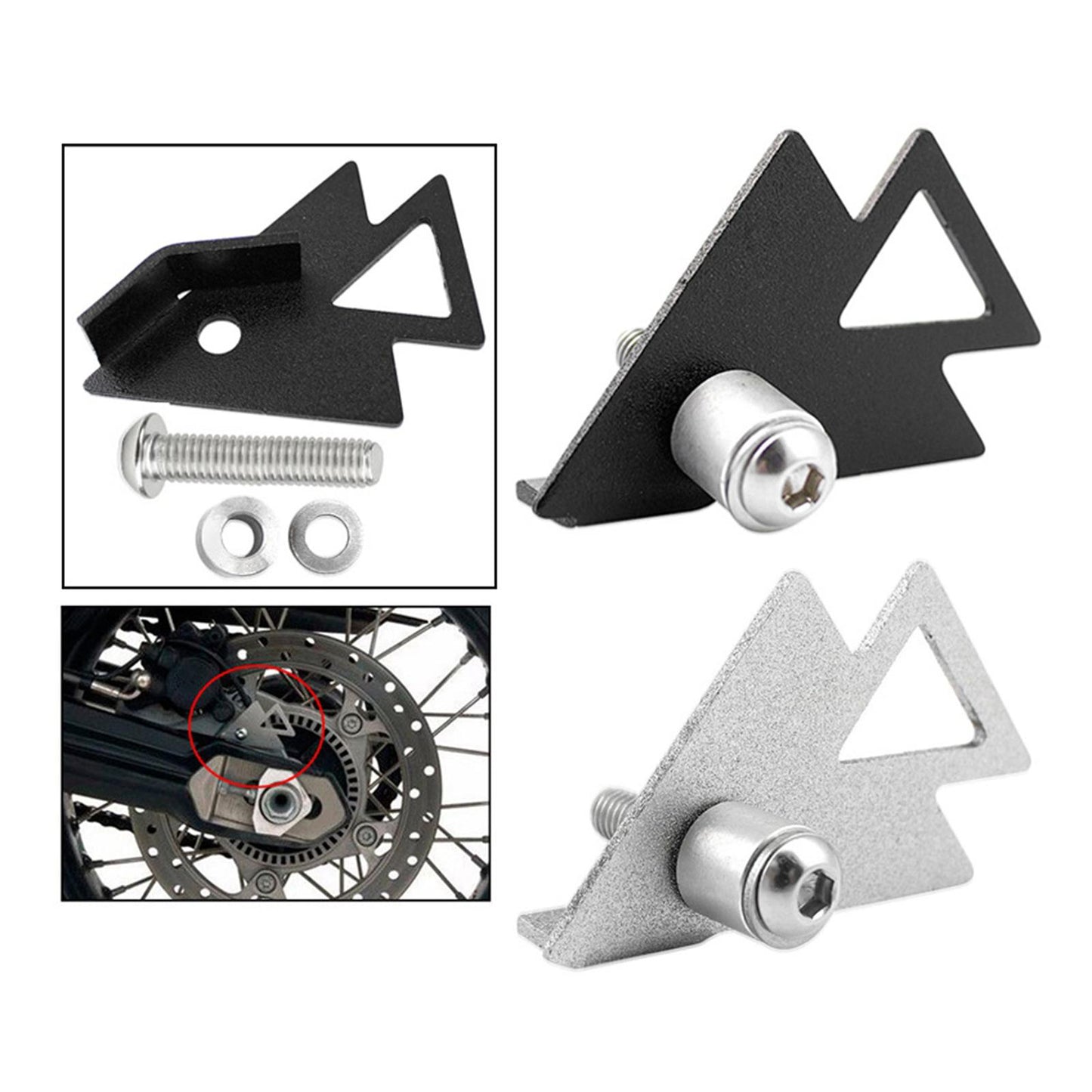 Rear Brake Sensor Protective Cover For BMW F700GS F800GS F800GS Silver