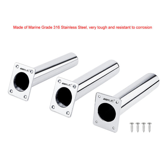 8 Marine Boat Fishing Pole Stand Flush Mount Fishing Rod Holder 0 Degree"