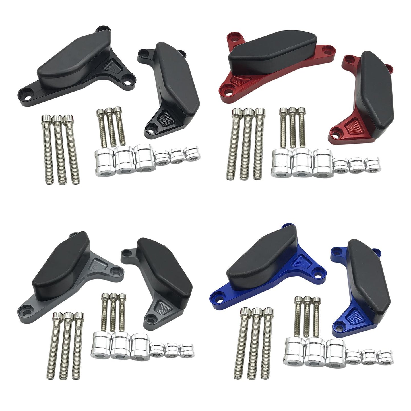 Motorcycle Engine Guard Slider Cover For Yamaha FZ1 Fazer 2006-2016 Black