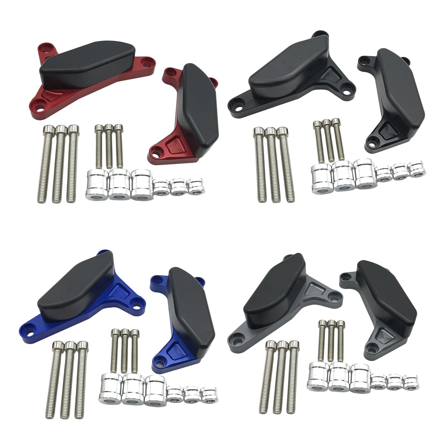 Motorcycle Engine Guard Slider Cover For Yamaha FZ1 Fazer 2006-2016 Black