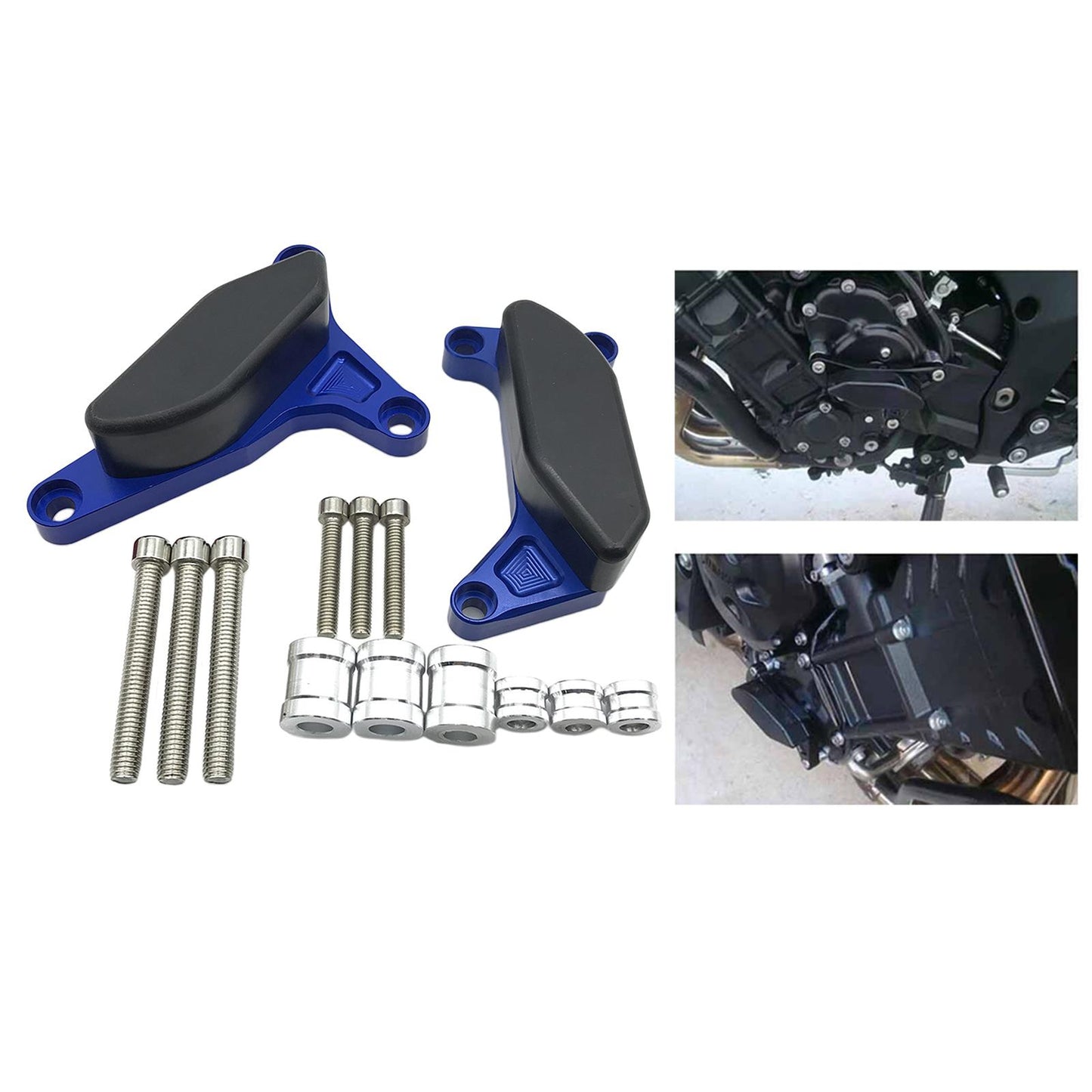 Motorcycle Engine Guard Slider Cover For Yamaha FZ1 Fazer 2006-2016 Blue