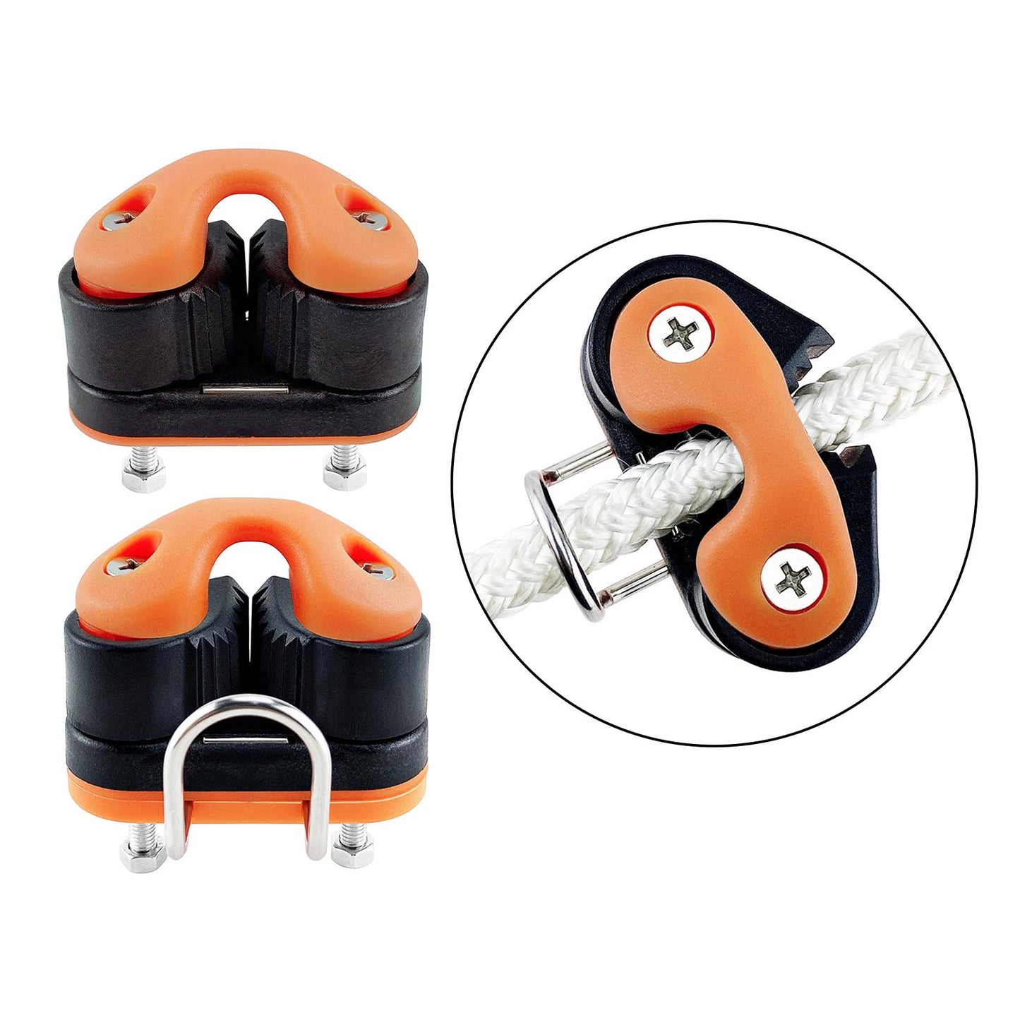 Marine Grade Cam Cleat Fast Entry Cam Cleat for Line Sizes 3-12mm Without Leading Ring