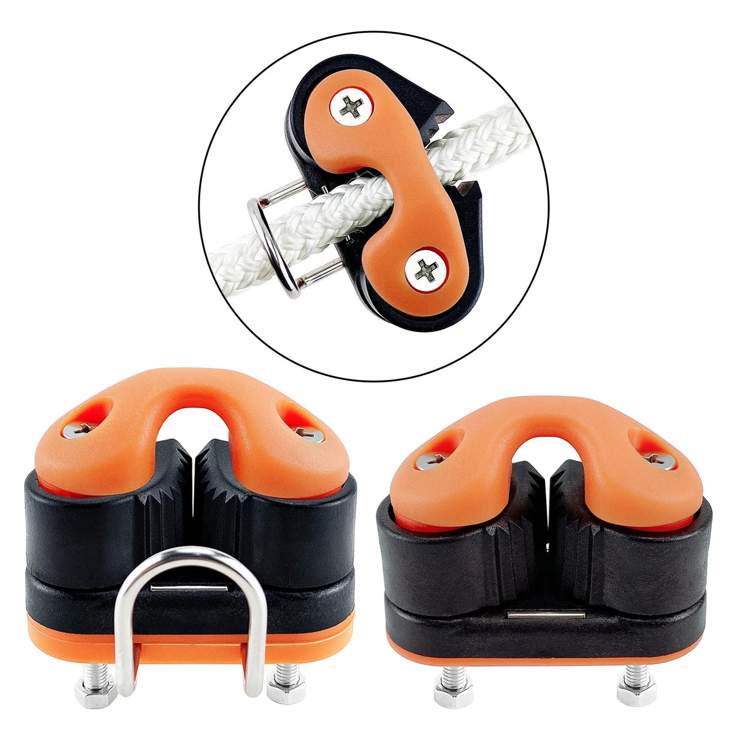 Marine Grade Cam Cleat Fast Entry Cam Cleat for Line Sizes 3-12mm Without Leading Ring