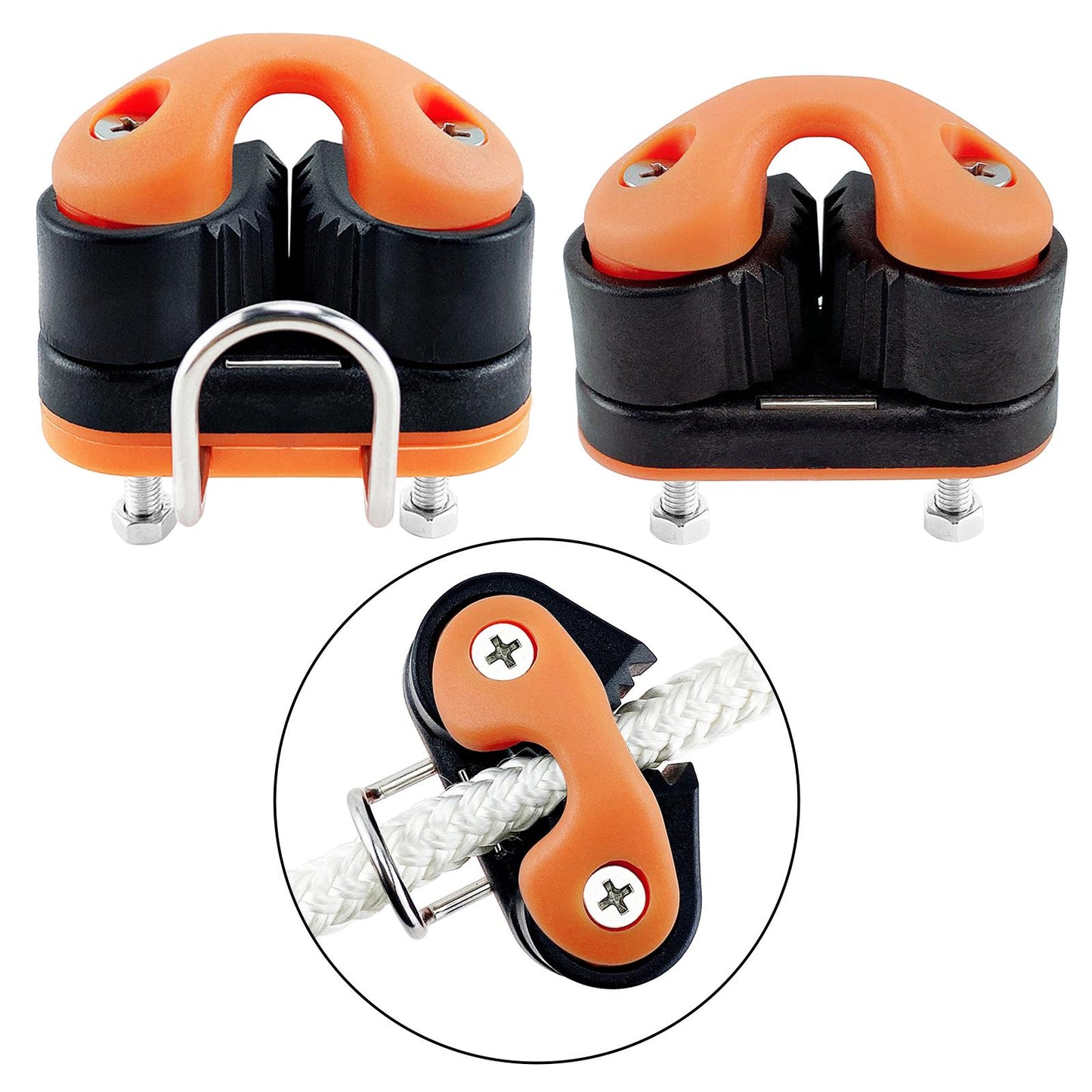 Marine Grade Cam Cleat Fast Entry Cam Cleat for Line Sizes 3-12mm Without Leading Ring