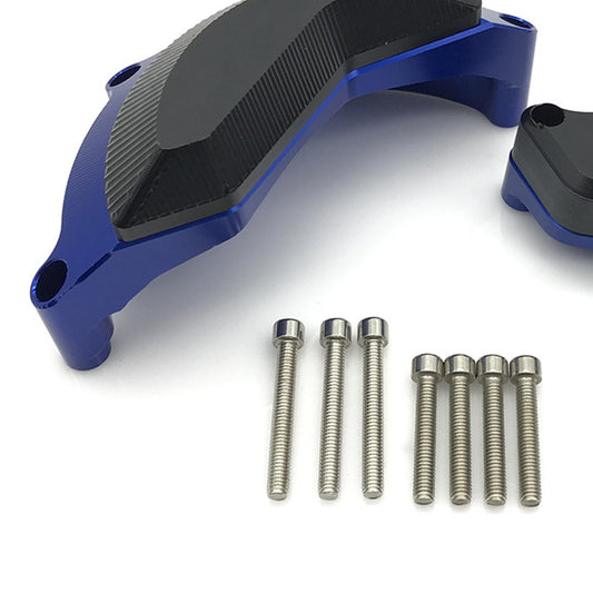 Motorcycle Engine Case Guard Shell Protector for Yamaha YZF-R6 08-17 Blue