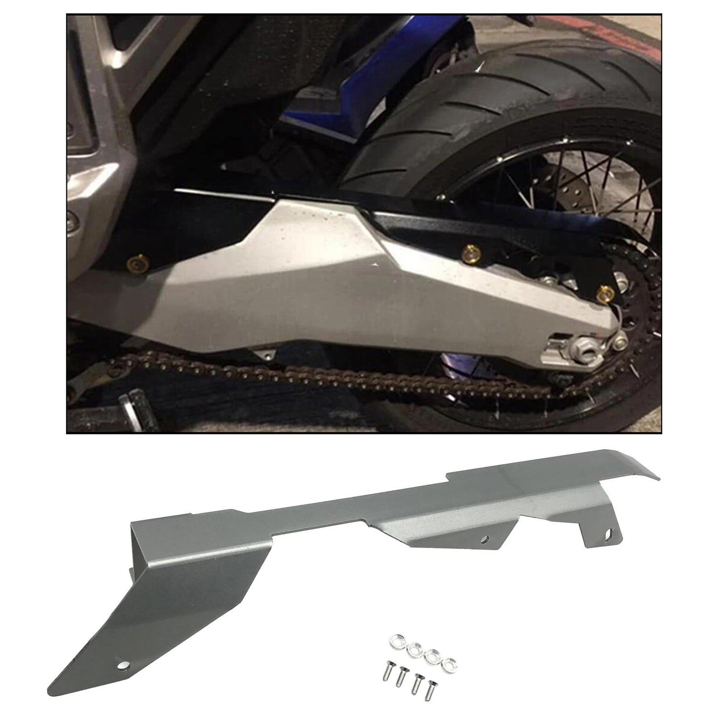Motorcycle Chain Protector Guard Cover for HONDA XADV750 2017 - 2020 Titanium