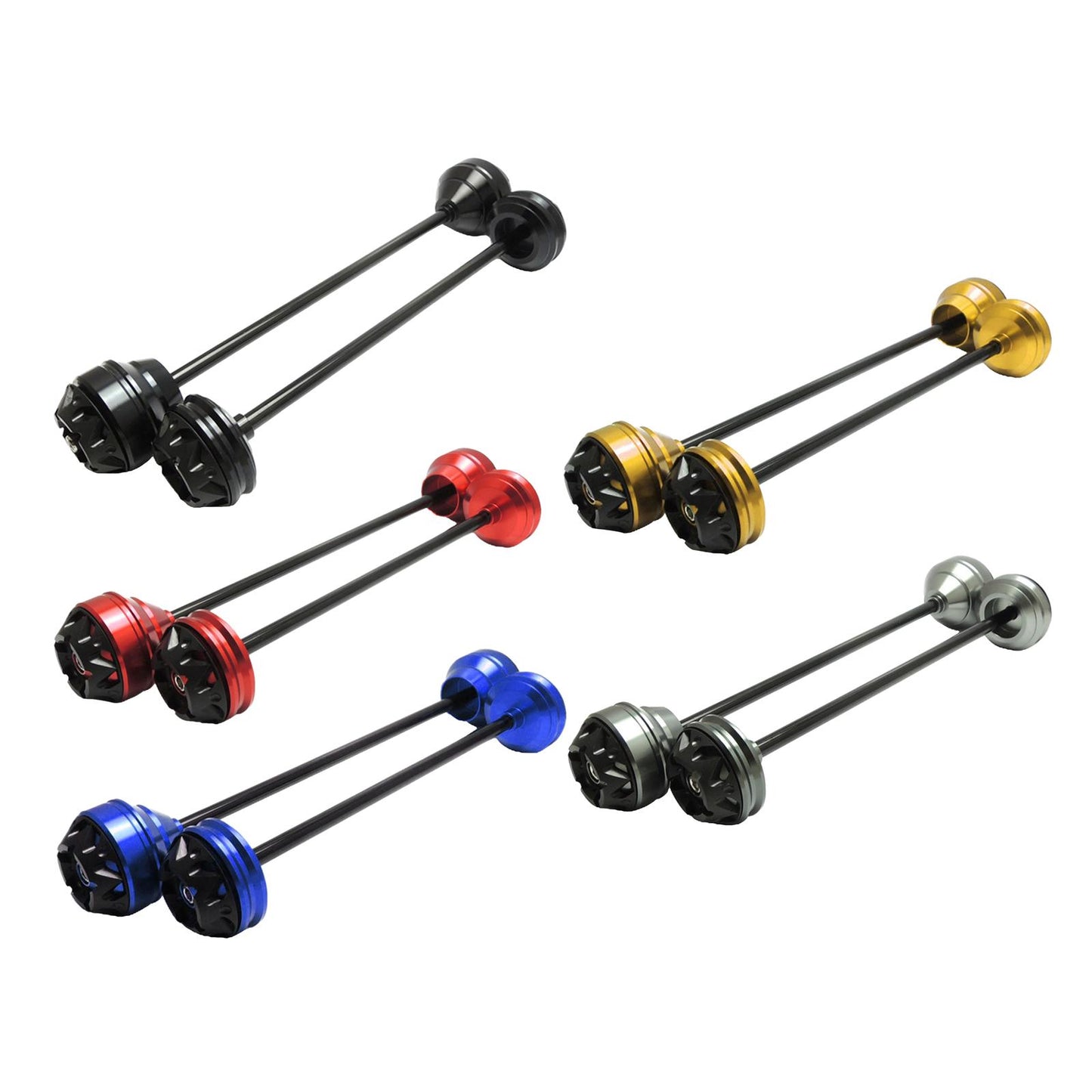 Wheel Fork Axle Sliders For Yamaha MT-09 2014-2016 FJ-09 2015-2016 black