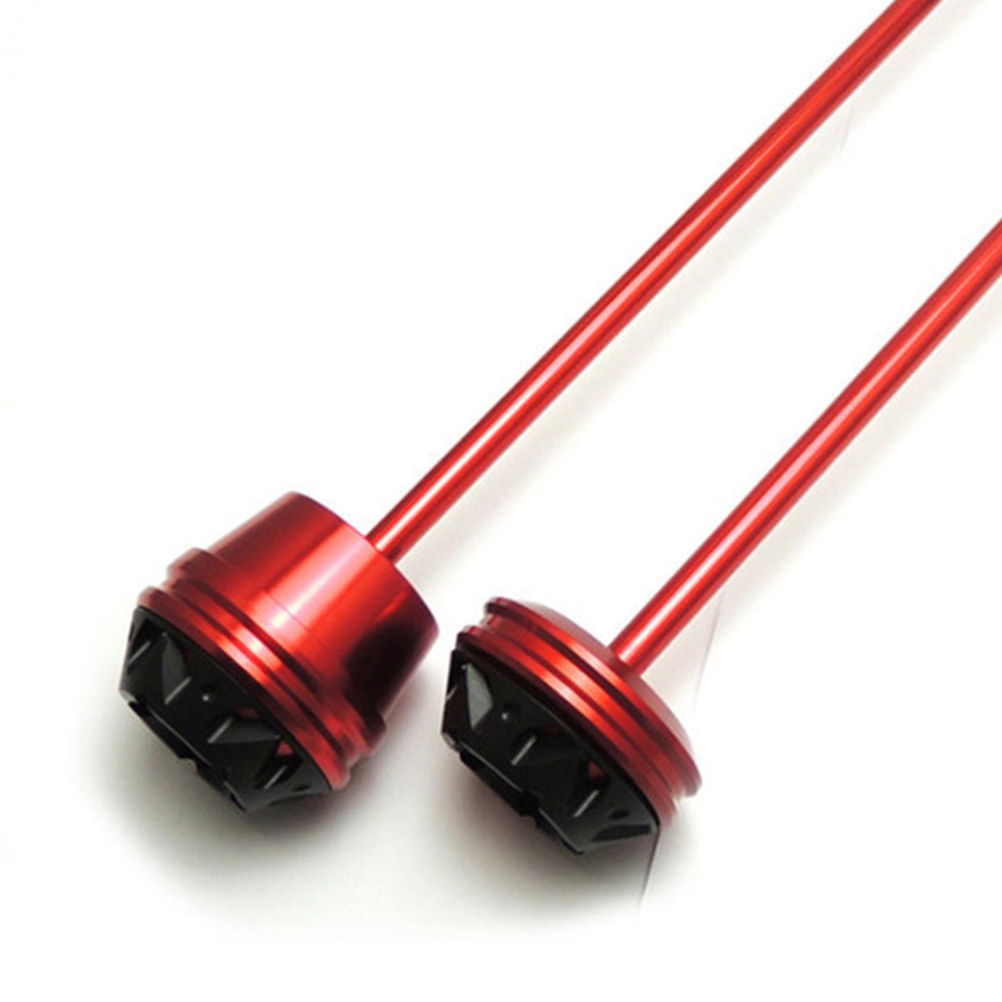 CNC Wheel Fork Axle Sliders For Yamaha MT07 MT-07 FZ07  red