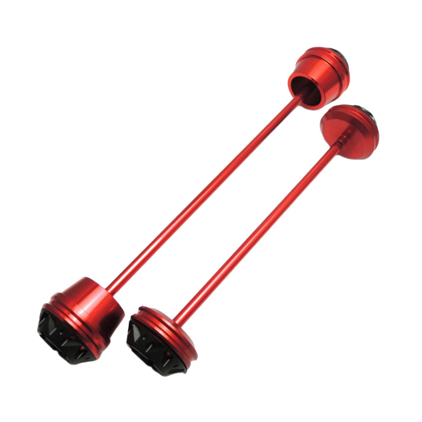 CNC Wheel Fork Axle Sliders For Yamaha MT07 MT-07 FZ07  red