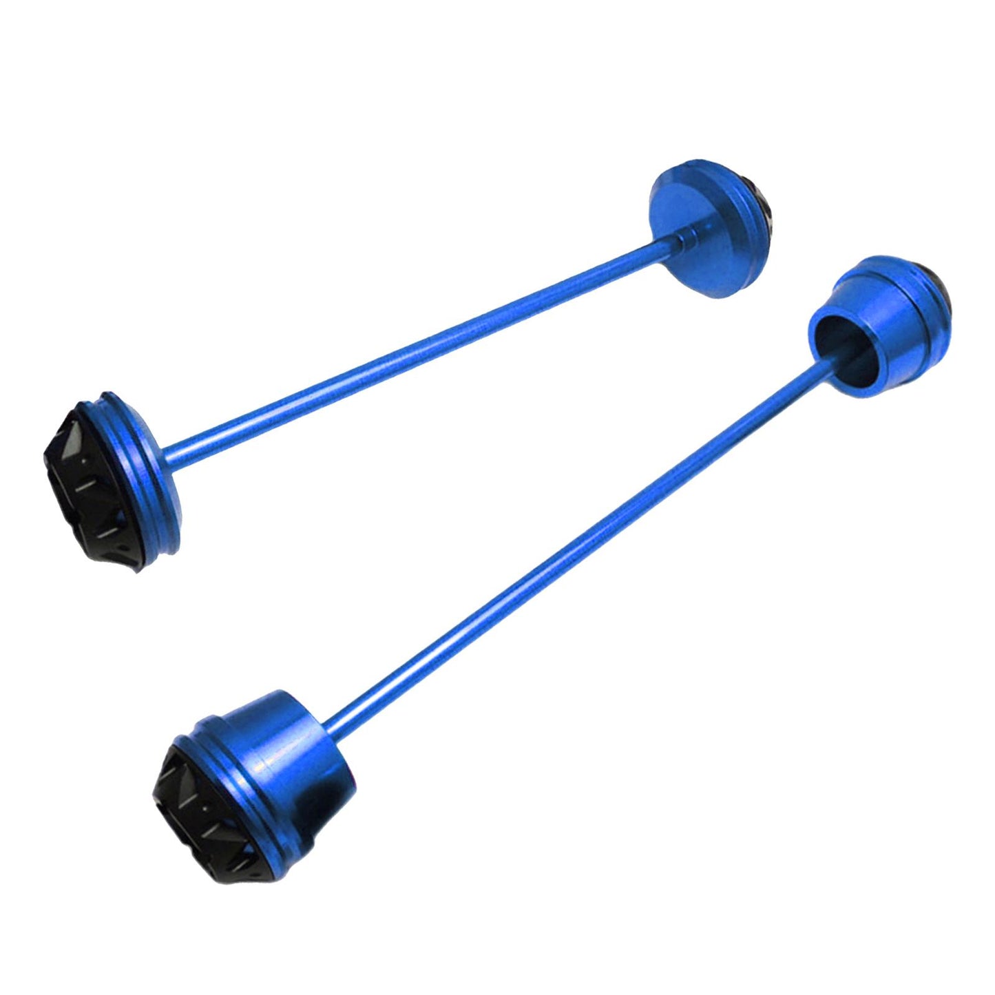 CNC Wheel Fork Axle Sliders For Yamaha MT07 MT-07 FZ07  blue