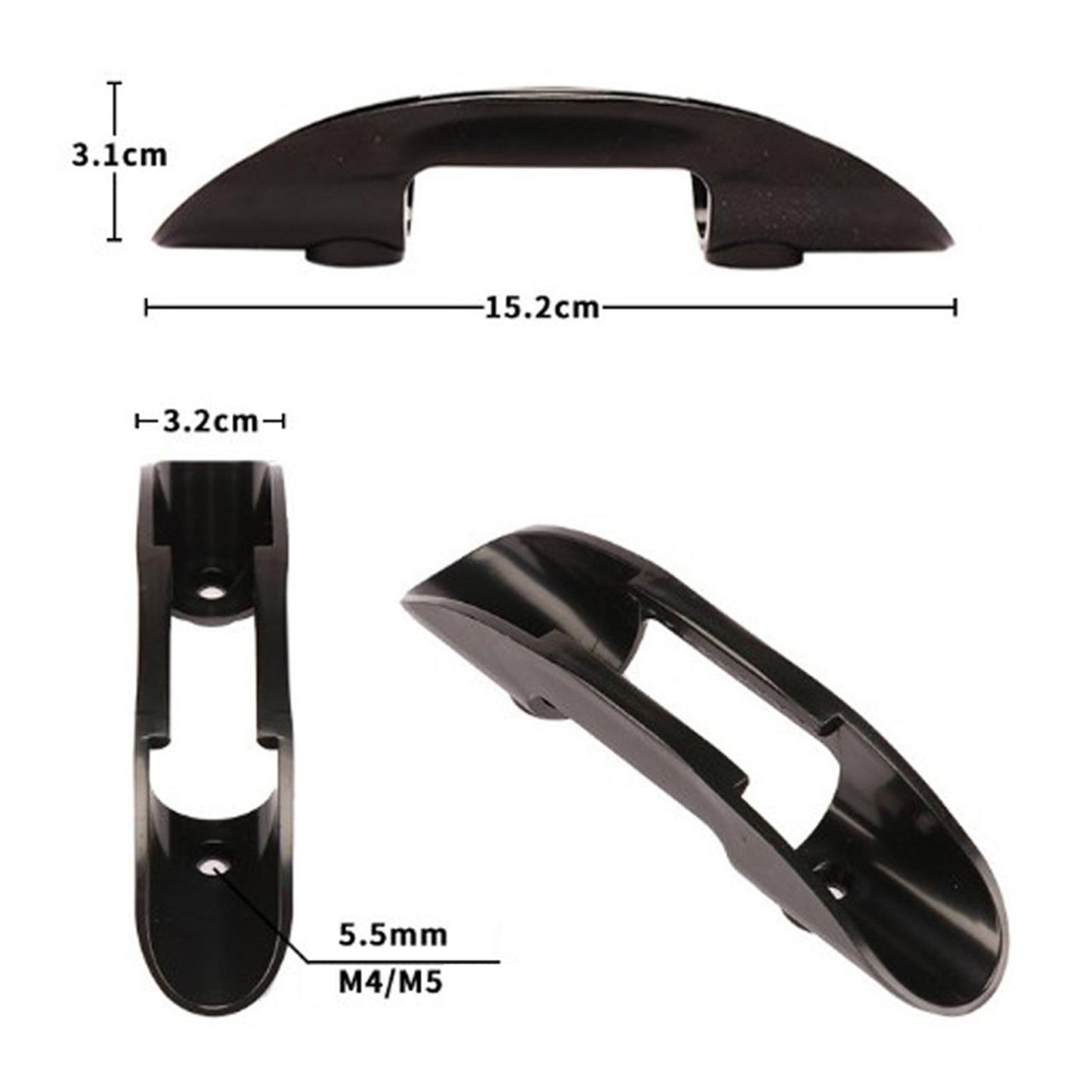 2Pieces Kayak Paddle Clips Accessories Plastic Boat Kayak Holder Clips