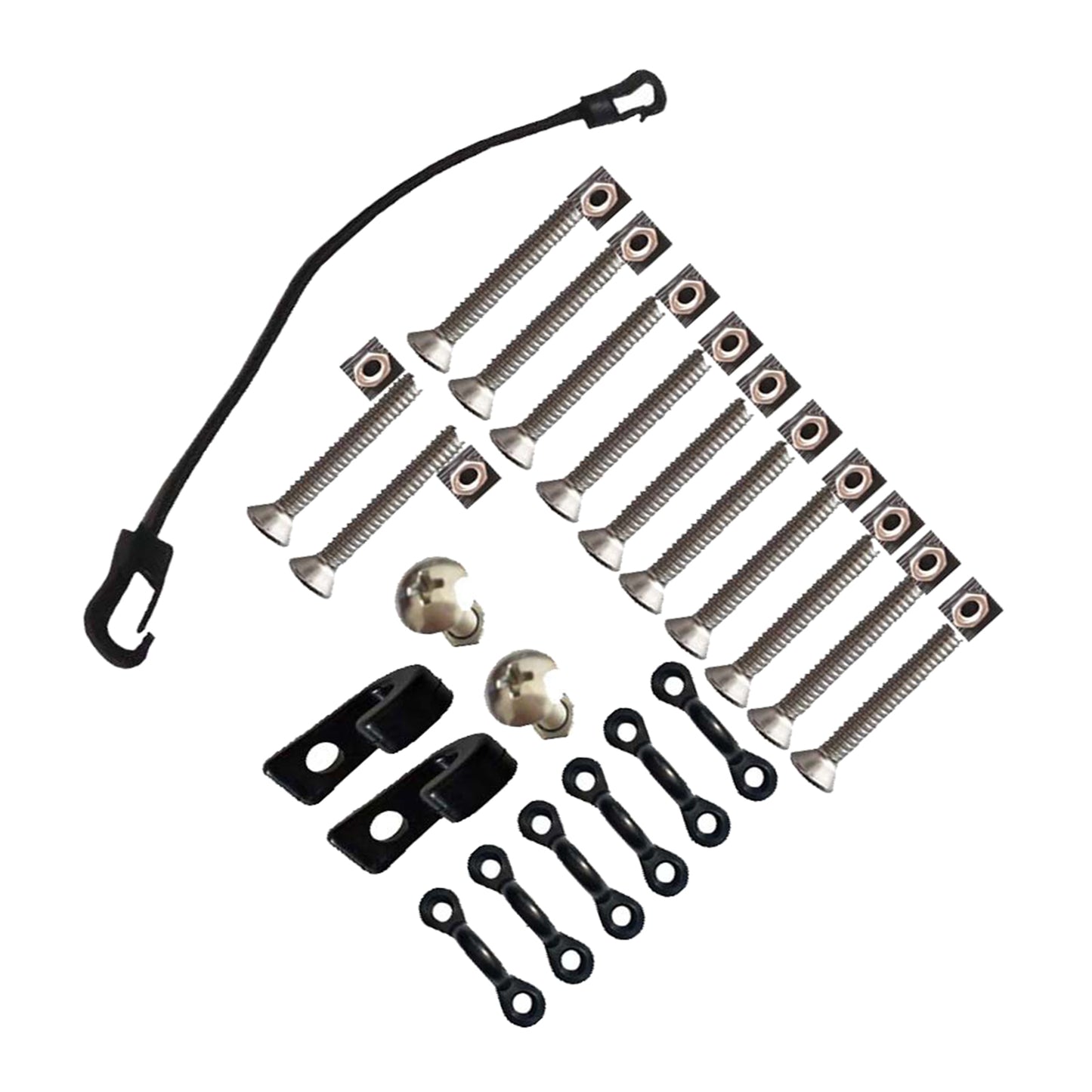 1Set Deck Rigging Kit Accessory Safety Deck Fitting Kit for Kayak Canoe Boat
