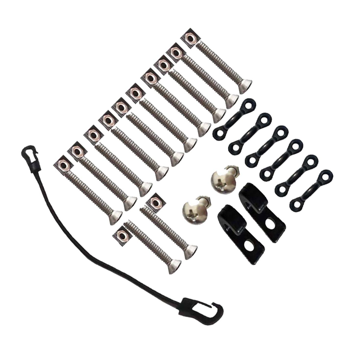 1Set Deck Rigging Kit Accessory Safety Deck Fitting Kit for Kayak Canoe Boat