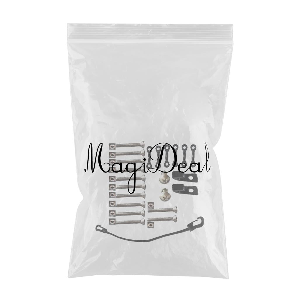 1Set Deck Rigging Kit Accessory Safety Deck Fitting Kit for Kayak Canoe Boat