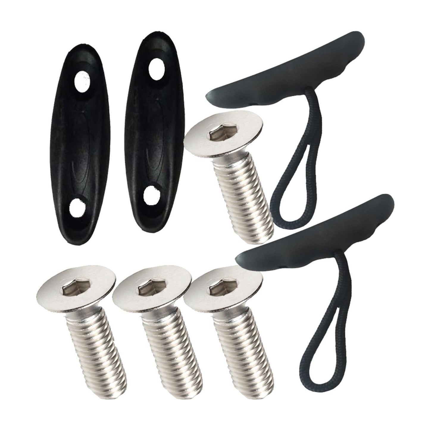 2x Nylon Kayak Carry Handle Canoe Carry Travel Transport T-Handle Pad Eye