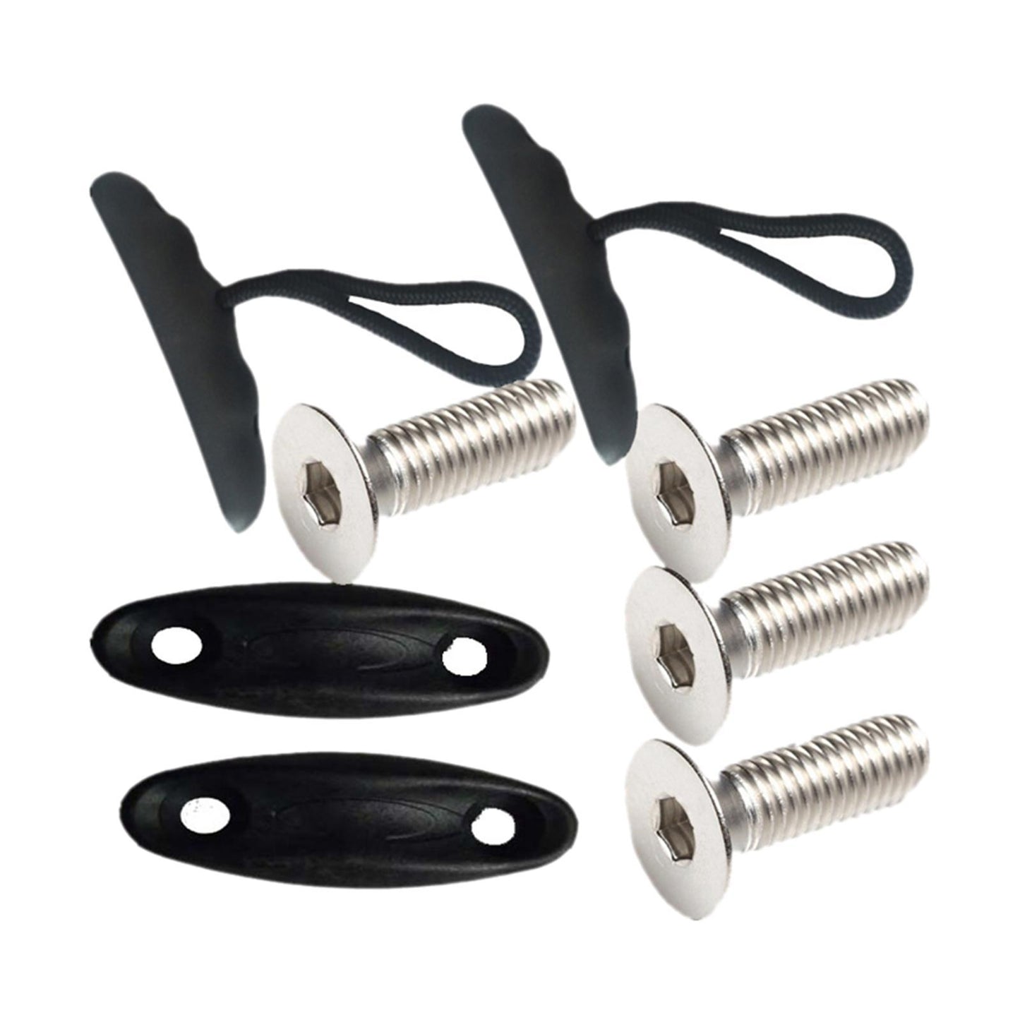 2x Nylon Kayak Carry Handle Canoe Carry Travel Transport T-Handle Pad Eye