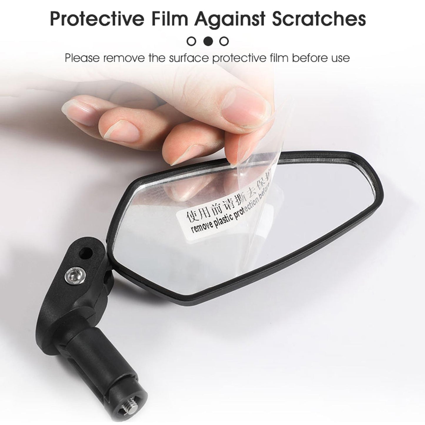 Bike Rear View Mirror Handlebar Installation for Universal Mountain Short