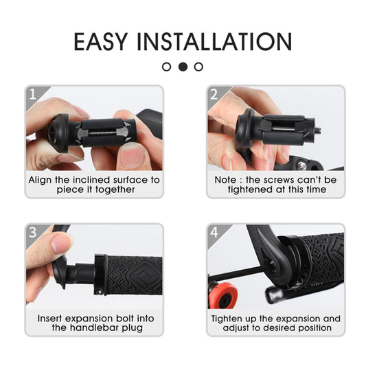 Bike Rear View Mirror Handlebar Installation for Universal Mountain Long