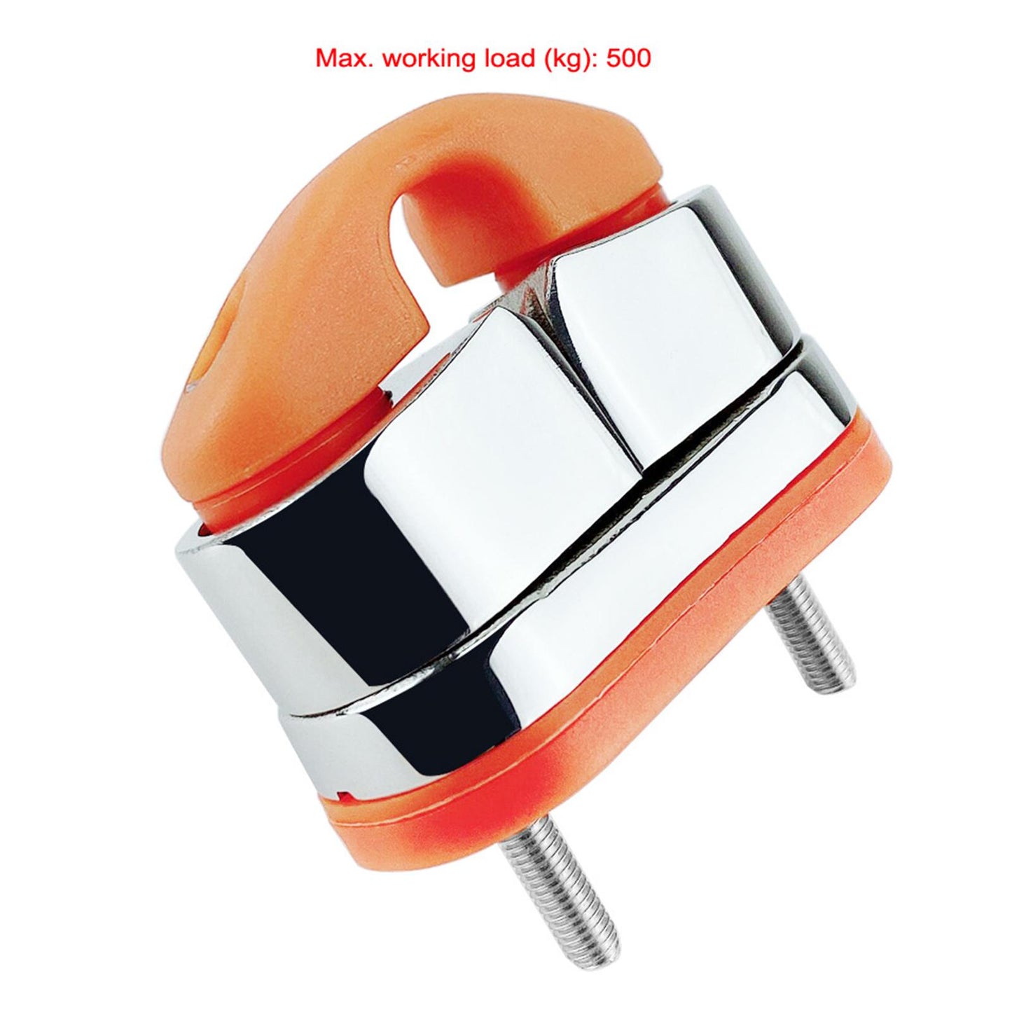 Fast Entry Cam Cleat for Sailboat Dinghy, Stainless Steel with Lead Ring