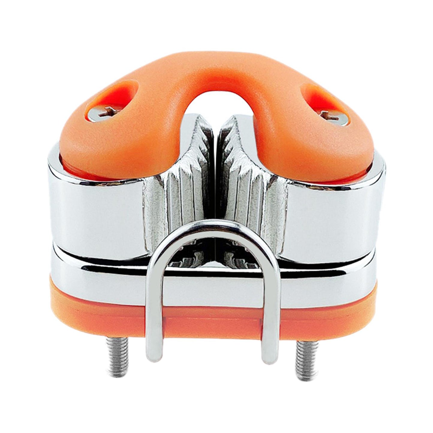Fast Entry Cam Cleat for Sailboat Dinghy, Stainless Steel with Lead Ring