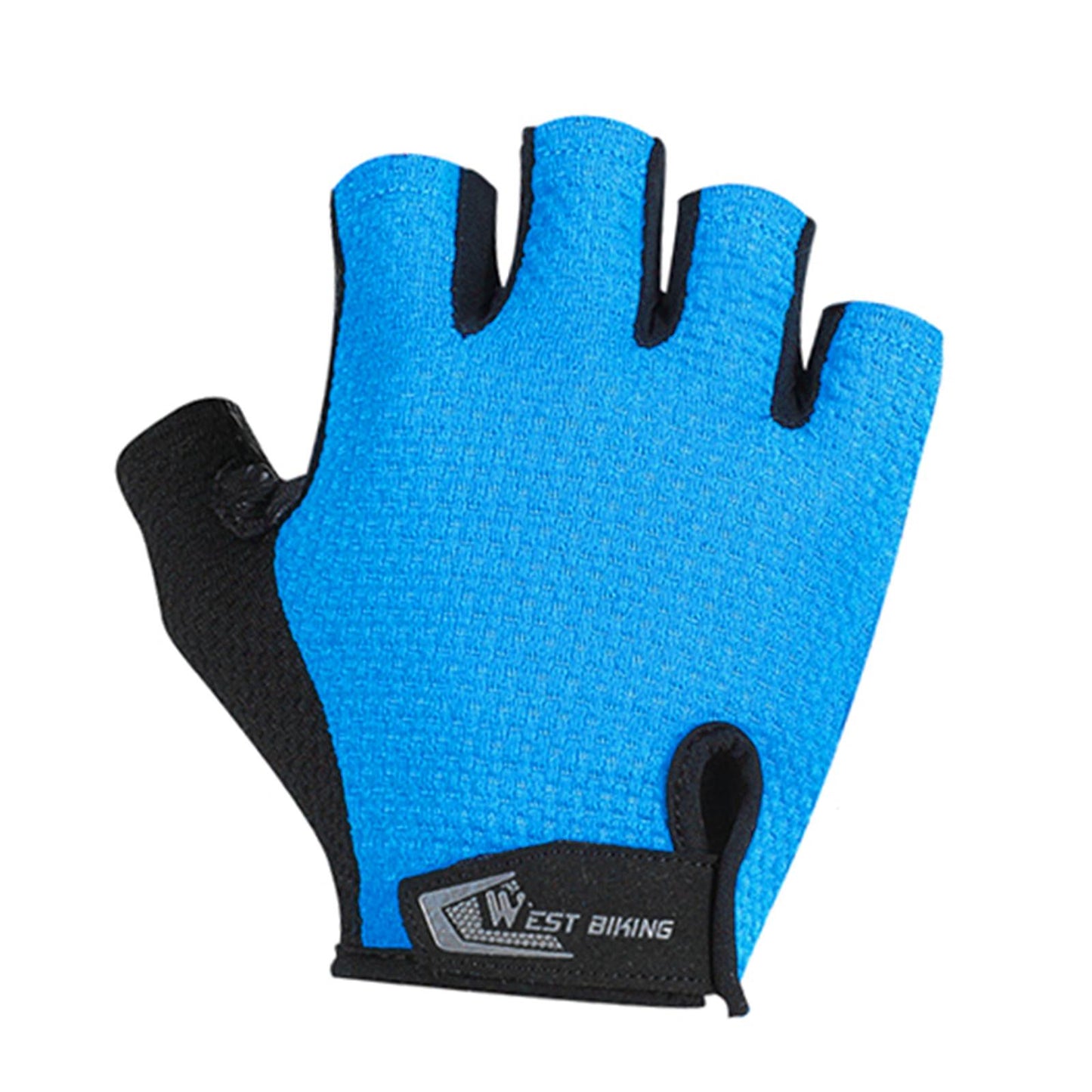 Half Finger Cycling Gloves Sports Light Weight Road Bike Unisex  Blue L