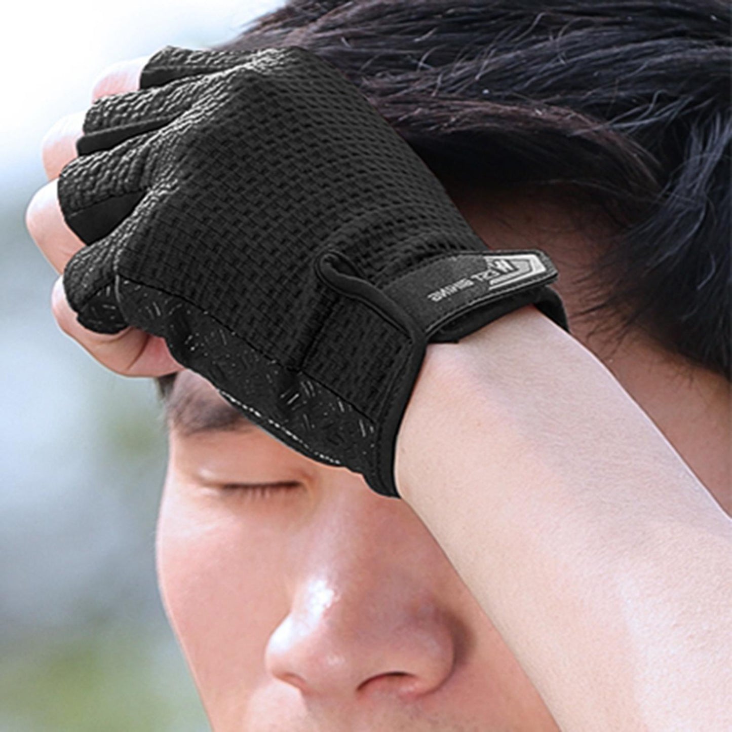 Half Finger Cycling Gloves Sports Light Weight Road Bike Unisex  Black L